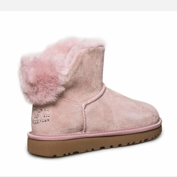 NEW W/ BOX AUTHENTIC UGG CLASSIC BLING MINI BOOT - Picture 3 of 16